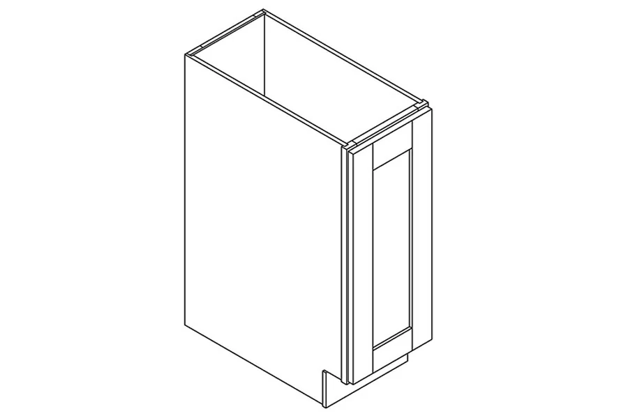 Single-door base cabinet