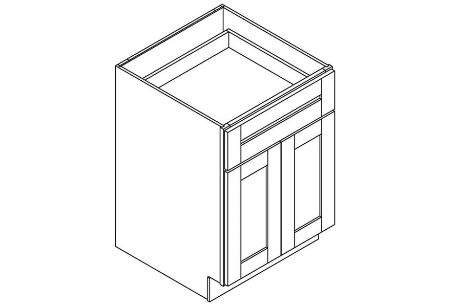 Door and drawer base cabinet