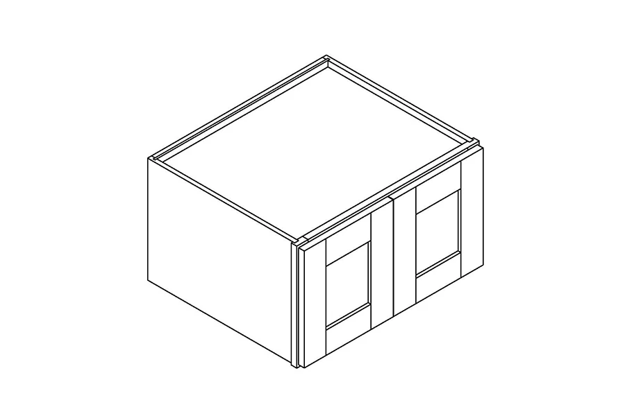 Deep short wall cabinet