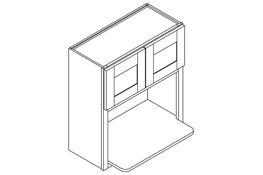 Wall microwave cabinet