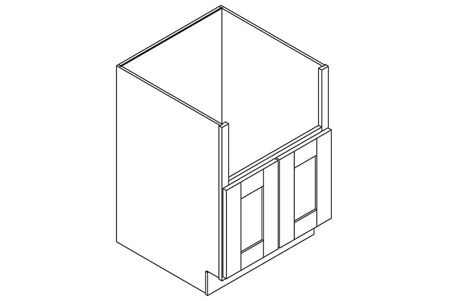 Apron-front sink base, additional sizes
